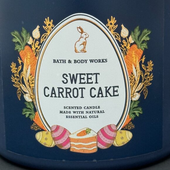 BBW Sweet Carrot Cake Bath & Body Works 3 Wick Candle - Picture 4 of 12